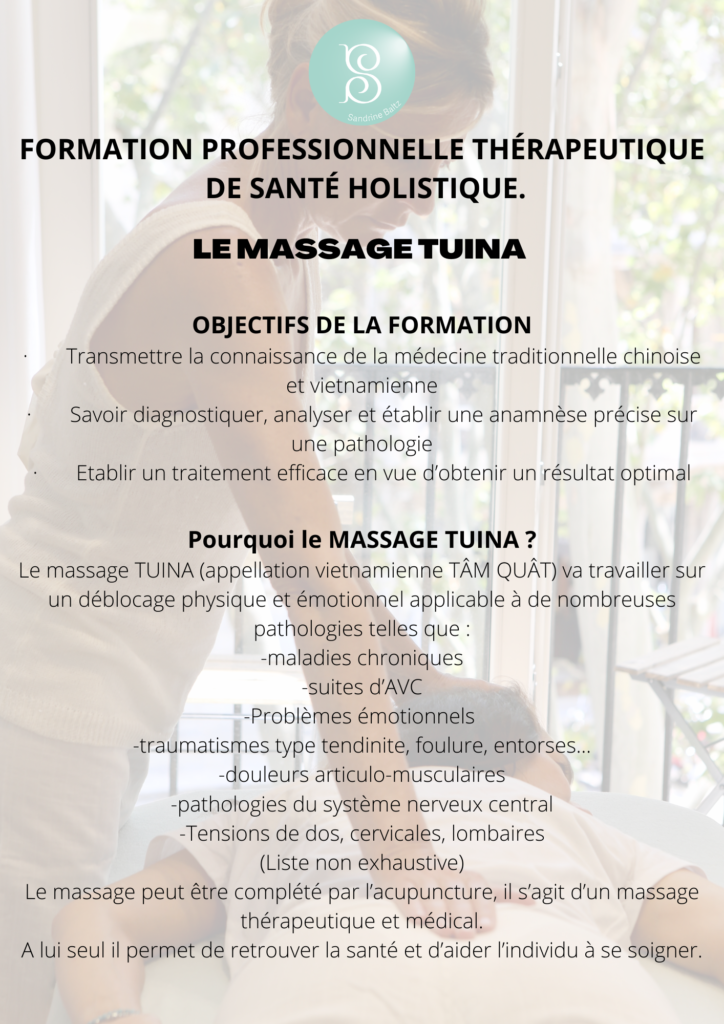 Formation Au Massage Tuina Sbtherapie